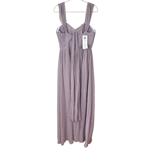 NWT Revelry Kennedy Chiffon Convertible Maxi Dress In Mauve 46” Length Size 12 - Picture 5 of 12